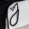 SİYAH AKİK DOĞAL TAŞ TESBİH