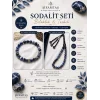 Sodalit Doğal Taş Seti (Bileklik ve Tesbih)