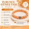 Turuncu Güneş Taşı Doğal Taş Bileklik