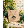 Zümrüt Doğal Taş Hayat Ağacı Kolye
