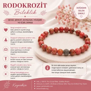 Rodokrozit Doğal Taş Bileklik