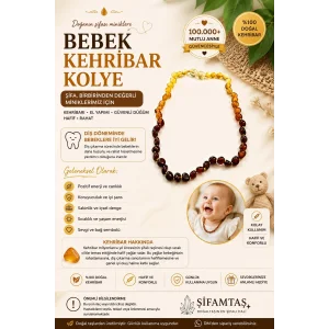 Bebek Kehribar Kolye
