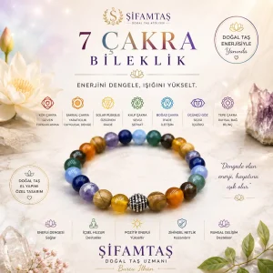 7 Çakra Doğal Taş Bileklik