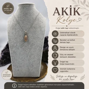 Akik Doğal Taş Kolye Ucu (2)