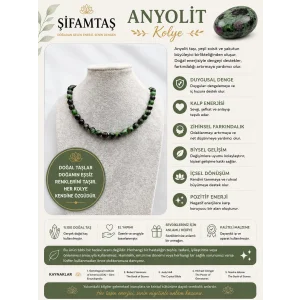 Anyolit Doğal Taş Kolye