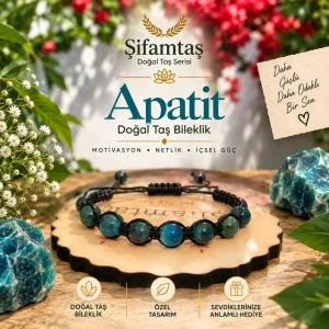Apatit Doğal Taş İpli Bileklik