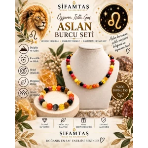 Aslan Burcu Set (Bileklik ve Kolye)