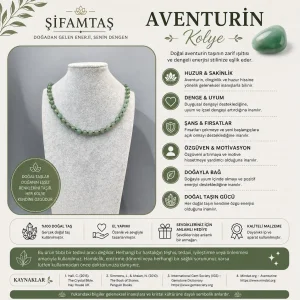 Aventurin Doğal Taş Kolye