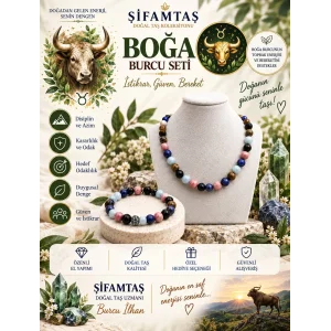 Boğa Burcu Set (Bileklik ve Kolye)