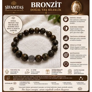 Bronzit Doğal Taş Bileklik