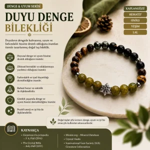 Duyu Denge Doğal Taş Bilekliği