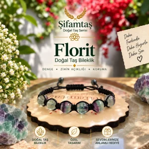 Florit Doğal Taş İpli Bileklik