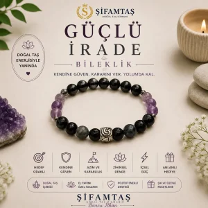 Güçlü İrade Doğal Taş Bileklik