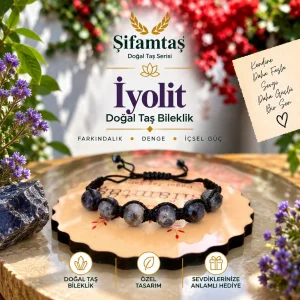 İyolit Doğal Taş İpli Bileklik