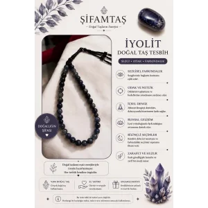 İyolit Doğal Taş Tesbih