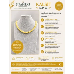 Kalsit Doğal Taş Kolye