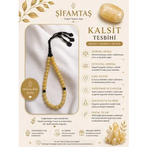 Kalsit Doğal Taş Tesbih