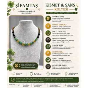 Kısmet & Şans Doğal Taş Kolyesi