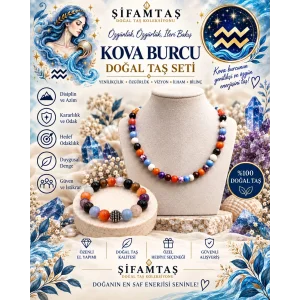 Kova Burcu Set (Bileklik ve Kolye)