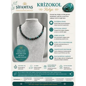 Krizokol Doğal Taş Kolye