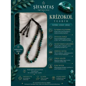 Krizokol Doğal Taş Tesbih