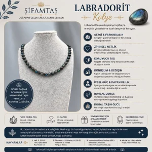 Labradorit Doğal Taş Kolye