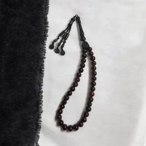 LAL (KAN TAŞI) DOĞAL TAŞ TESBİH