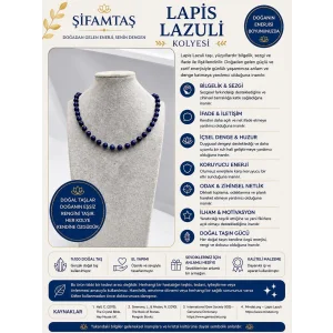 Lapis Lazuli Doğal Taş Kolye