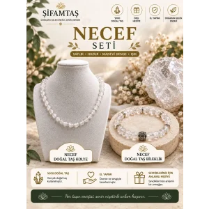 Necef Doğal Taş Seti (Bileklik ve Kolye)