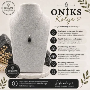 Oniks Doğal Taş Kolye Ucu (4)