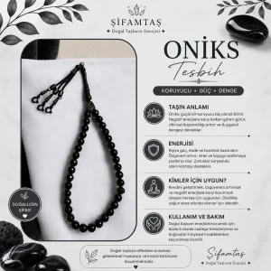 Oniks Doğal Taş Tesbih
