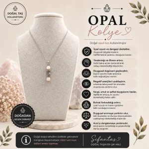 Opal Doğal Taş Kolye Ucu