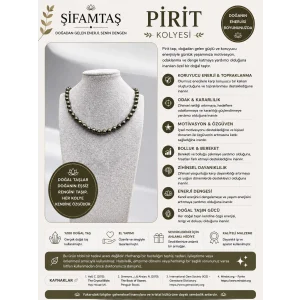 Pirit Doğal Taş Kolye