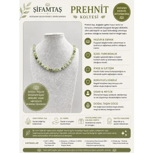 Prehnit Doğal Taş Kolye