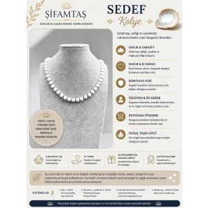 Sedef Doğal Taş Kolye