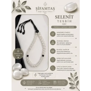 Selenit Doğal Taş Tesbih