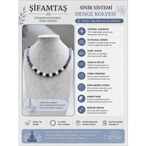 Sinir Sistemi Denge Doğal Taş Kolyesi