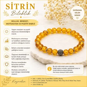 Sitrin Doğal Taş Bileklik