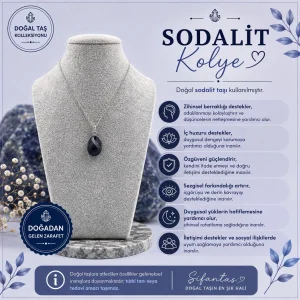 Sodalit Doğal Taş Kolye Ucu (2)