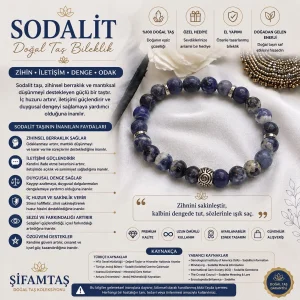 Sodalit Doğal Taş Bileklik