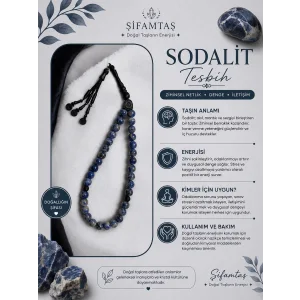 Sodalit Doğal Taş Tesbih