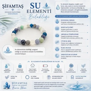 Su Elementi Doğal Taş Bileklik