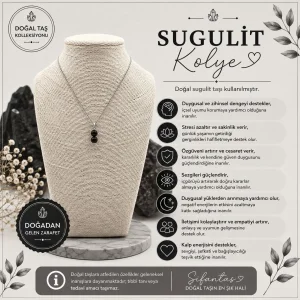 Sugulit Doğal Taş Kolye Ucu