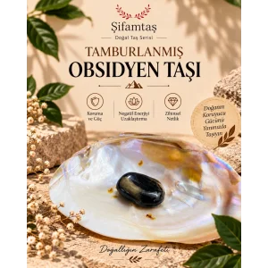 Tamburlanmış Obsidyen Taşı