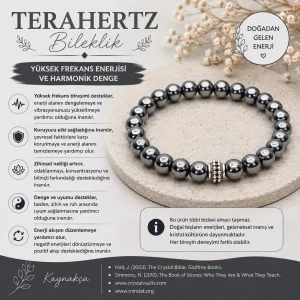 Terahertz Doğal Taş Bileklik (Titreşim Taşı)