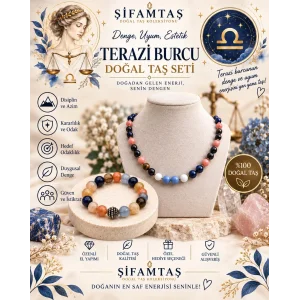 Terazi Burcu Set (Bileklik ve Kolye)