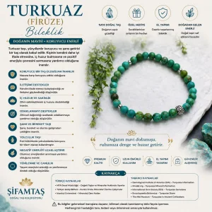 Turkuaz (Firuze) Doğal Taş Bileklik