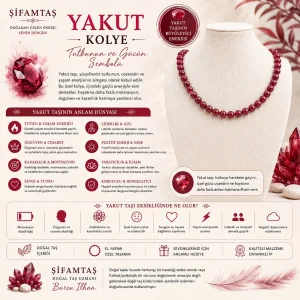 Yakut Doğal Taş Kolye