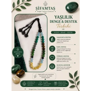 Yaşlılık Destek & Denge Doğal Taş Tesbih