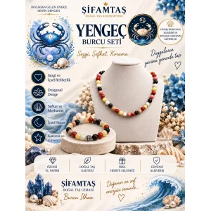 Yengeç Burcu Set (Bileklik ve Kolye)